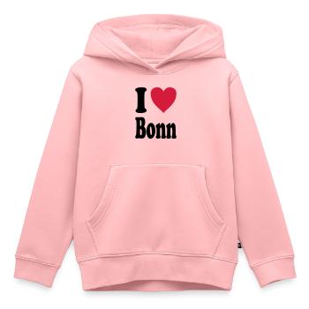 J'adore Bonn - Sweat Premium à capuche enfant bio - rose - Devant - AI Model Kid Female (0cm)