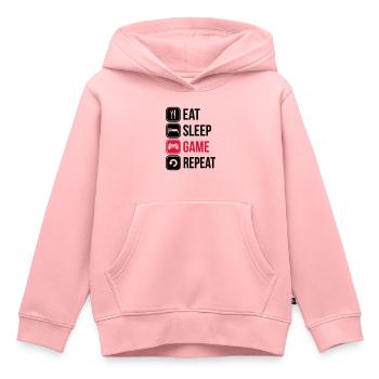 Gamer life 1 - Kids Premium Organic Hoodie - rose - Front - AI Model Kid Female (0cm)
