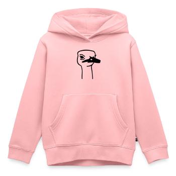 Strauß - Kinder Premium Organic Hoodie - Rosa - Vorne - AI Model Kid Female (0cm)