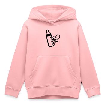 Bébé - Sweat Premium à capuche enfant bio - rose - Devant - AI Model Kid Female (0cm)