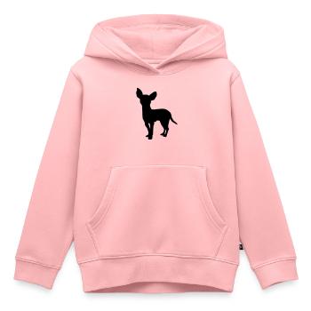 Chihuahua - Sweat Premium à capuche enfant bio - rose - Devant - AI Model Kid Female (0cm)