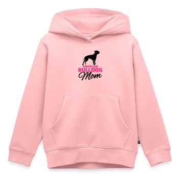 Bulldogge - Kinder Premium Organic Hoodie - Rosa - Vorne - AI Model Kid Female (0cm)