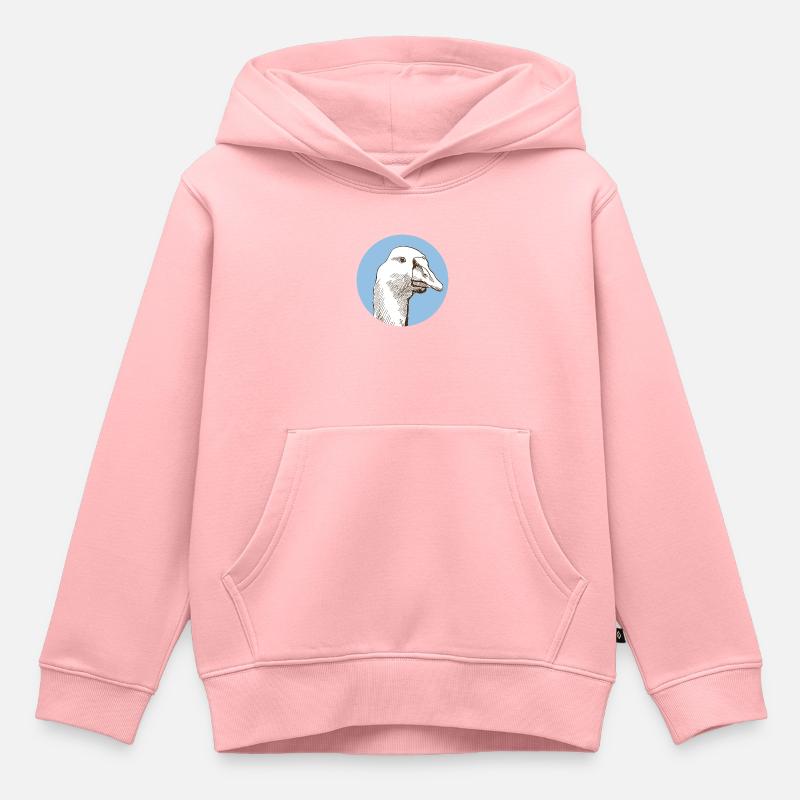Oie - Sweat Premium à capuche enfant bio - rose
