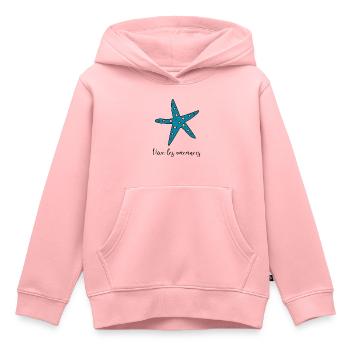 ES LEBE DER URLAUB. URLAUB. FROHER URLAUB - Kinder Premium Organic Hoodie - Rosa - Vorne - AI Model Kid Female (0cm)