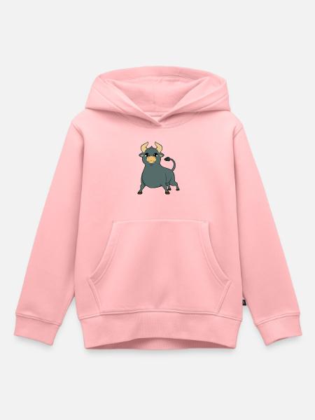 De Stier van de stier - Kinder Premium hoodie biologisch - roze