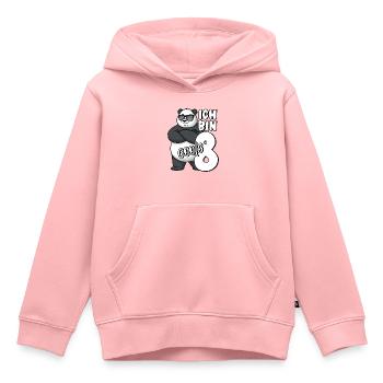 8. Geburtstag Junge 8 Jahre Panda Ich bin coole 8 - Kinder Premium Organic Hoodie - Rosa - Vorne - AI Model Kid Female (0cm)
