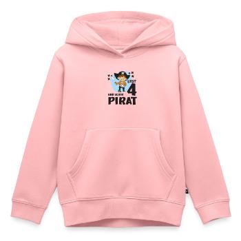 Piraten Geburtstag Erst 4 Jahre Pirat Geschenk - Kinder Premium Organic Hoodie - Rosa - Vorne - AI Model Kid Female (0cm)