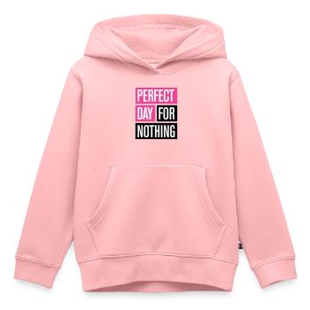 Perfekter Tagesdruck! - Kinder Premium Organic Hoodie - Rosa - Vorne - AI Model Kid Female (0cm)