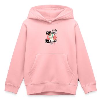 10. Geburtstag Dabbendes Einhorn Kindergeburtstag - Kinder Premium Organic Hoodie - Rosa - Vorne - AI Model Kid Female (0cm)