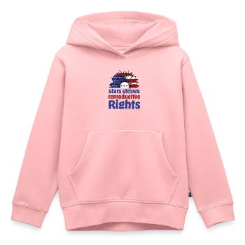 Stars Stripes Reproductive Rights Womens July 4th - Kids Premium Organic Hoodie - rose - Front - AI Model Kid Female (0cm)
