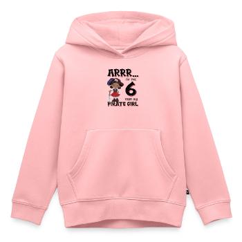 Pirate Boy 6 Jahre alter Pirat 6. Geburtstag - Kinder Premium Organic Hoodie - Rosa - Vorne - AI Model Kid Female (0cm)
