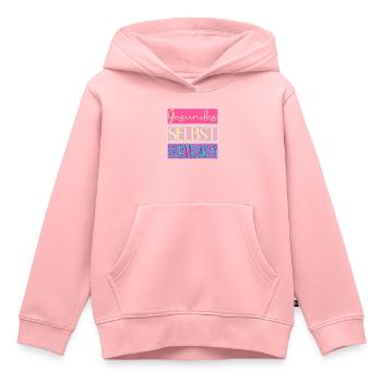Gesundes Selbstvertrauen - SELBSTBEWUSSTSEIN - Kinder Premium Organic Hoodie - Rosa - Vorne - AI Model Kid Female (0cm)