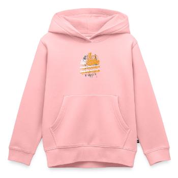 Ich bin Staplerfahrer wenn ich sarkastisch werde - Kinder Premium Organic Hoodie - Rosa - Vorne - AI Model Kid Female (0cm)