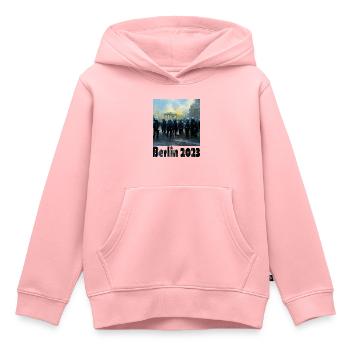 Le nouveau Mitte 10 de Berlin - Sweat Premium à capuche enfant bio - rose - Devant - AI Model Kid Female (0cm)