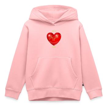 Beste Mama aller Zeiten essentielle Liebe bester Muttertag - Kinder Premium Organic Hoodie - Rosa - Vorne - AI Model Kid Female (0cm)