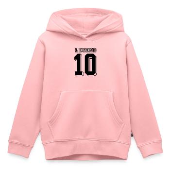 Pose - Sweat Premium à capuche enfant bio - rose - Devant - AI Model Kid Female (0cm)