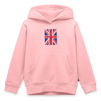 Union Jack - Kinder Premium Organic Hoodie - Rosa - Vorne - AI Model Kid Female (0cm)