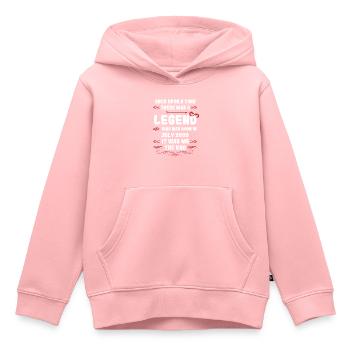 Il était une fois une légende. Juillet 2009 Anniversaire - Sweat Premium à capuche enfant bio - rose - Devant - AI Model Kid Female (0cm)