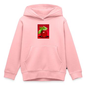 Fraise - Sweat Premium à capuche enfant bio - rose - Devant - AI Model Kid Female (0cm)