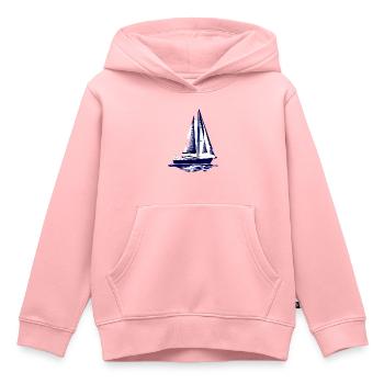 voilier voilier voilier voilier voilier voilier - Sweat Premium à capuche enfant bio - rose - Devant - AI Model Kid Female (0cm)
