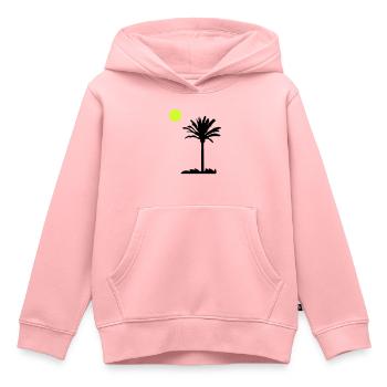 palme - Kinder Premium Organic Hoodie - Rosa - Vorne - AI Model Kid Female (0cm)