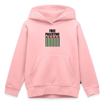 Free palestine - Kinder Premium Organic Hoodie - Rosa - Vorne - AI Model Kid Female (0cm)
