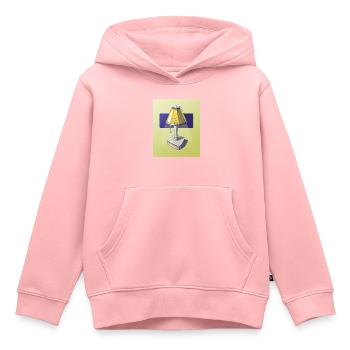 Lampe de design industriel - Sweat Premium à capuche enfant bio - rose - Devant - AI Model Kid Female (0cm)