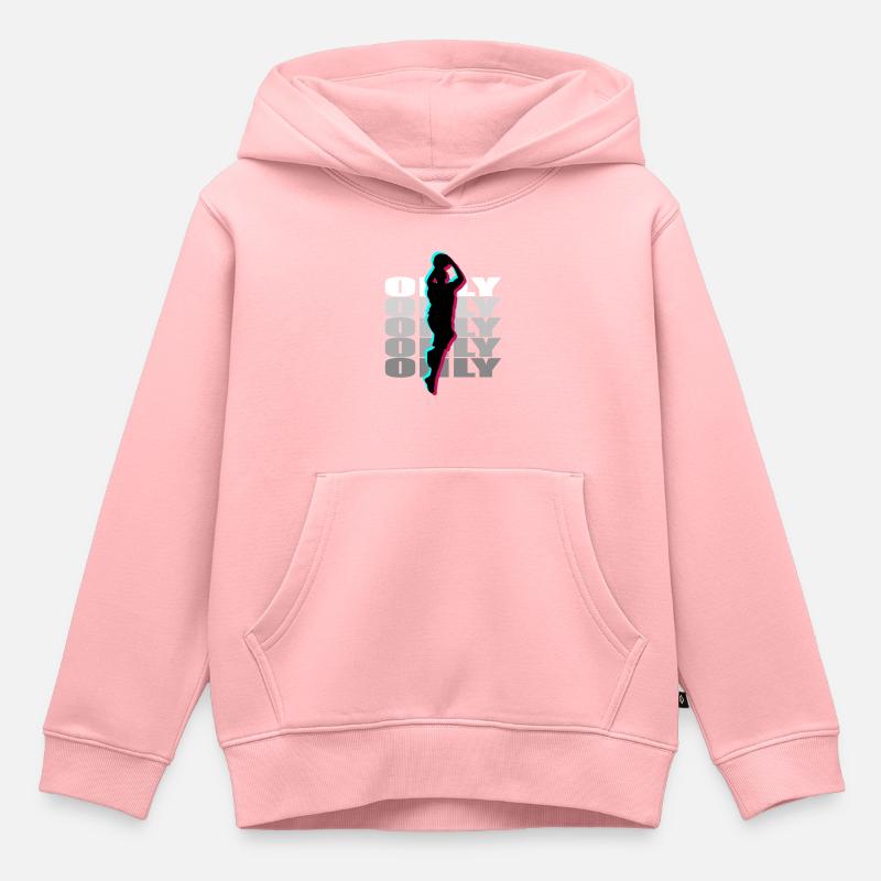 Basket-ball - Sweat Premium à capuche enfant bio - rose