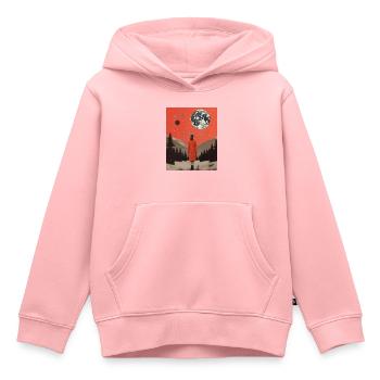 Wünsch dem Vollmond einen mystischen Wunsch (Mädchen) - Kinder Premium Organic Hoodie - Rosa - Vorne - AI Model Kid Female (0cm)