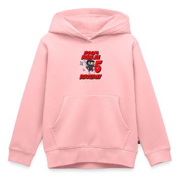 Boom Ninja 5 Birthday Years Old Bday Party Gift - Kids Premium Organic Hoodie - rose - Front - AI Model Kid Female (0cm)