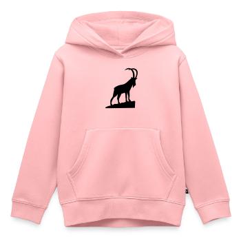 Capricorne - Sweat Premium à capuche enfant bio - rose - Devant - AI Model Kid Female (0cm)