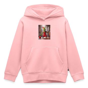 Gemüse Apocalypse Monster Chili Harlekin - Kinder Premium Organic Hoodie - Rosa - Vorne - AI Model Kid Female (0cm)