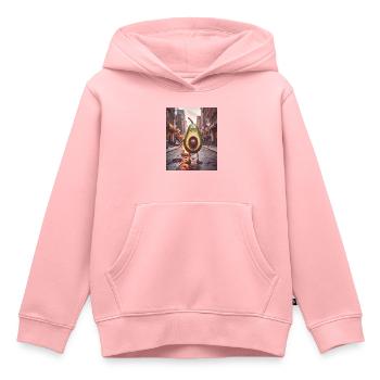 Gemüse Untergang Apocalypse Monster Avocado - Kinder Premium Organic Hoodie - Rosa - Vorne - AI Model Kid Female (0cm)