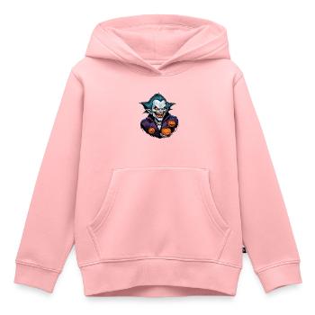 Halloween - Vampir Blutsauger Grusel mit Kürbis - Kinder Premium Organic Hoodie - Rosa - Vorne - AI Model Kid Female (0cm)