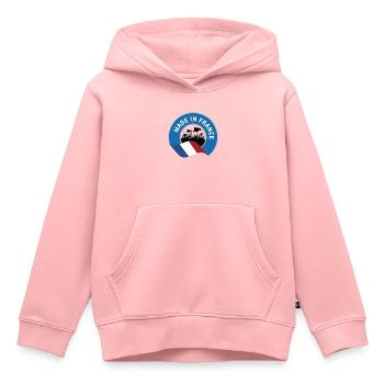 Hergestellt in Frankreich - Kinder Premium Organic Hoodie - Rosa - Vorne - AI Model Kid Female (0cm)
