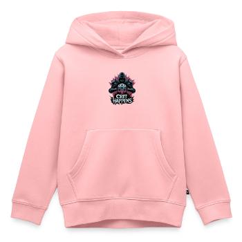 Kritisches Kriterium passiert - Kinder Premium Organic Hoodie - Rosa - Vorne - AI Model Kid Female (0cm)