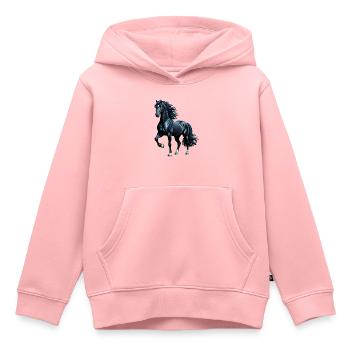 black beauty - Kids Premium Organic Hoodie - rose - Front - AI Model Kid Female (0cm)