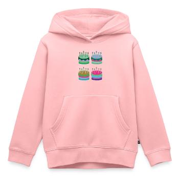 torten bunt - Kinder Premium Organic Hoodie - Rosa - Vorne - AI Model Kid Female (0cm)