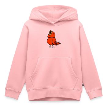Budgie, songbird, sparrow, bird, chirp, cute - Kids Premium Organic Hoodie - rose - Front - AI Model Kid Female (0cm)