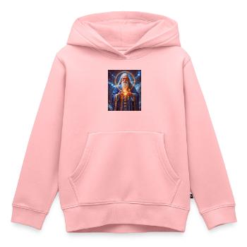 Rod, slawischer Gott der Schöpfung und des Schicksals - Kinder Premium Organic Hoodie - Rosa - Vorne - AI Model Kid Female (0cm)