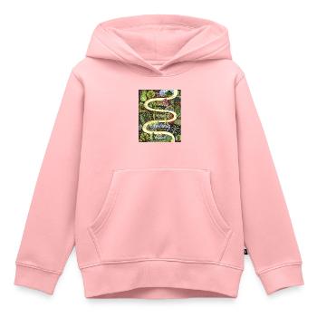 Gewundenen Weg – Vektor Illustration - Kinder Premium Organic Hoodie - Rosa - Vorne - AI Model Kid Female (0cm)