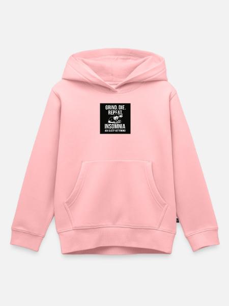 Motivierendes Schlafversagens-Design - Kinder Premium Organic Hoodie - Rosa