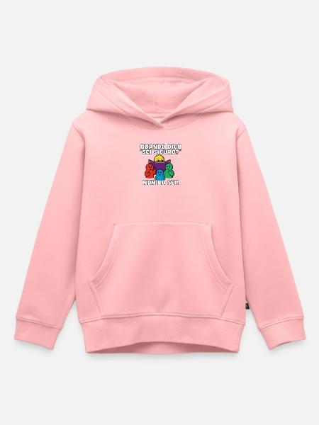 "Bist du sicher?" – Sind Sie nicht. - Kinder Premium Organic Hoodie - Rosa