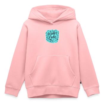 Winter Love Heart Wintery - Kids Premium Organic Hoodie - rose - Front - AI Model Kid Female (0cm)