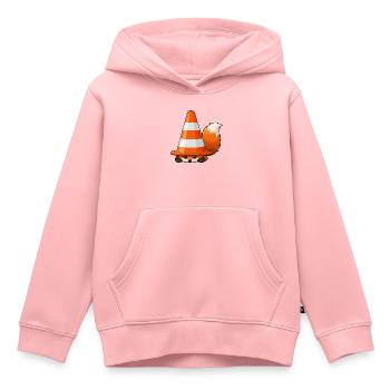 Fuchs unter Konus - Kinder Premium Organic Hoodie - Rosa - Vorne - AI Model Kid Female (0cm)