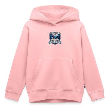 Abschlusscrew 2026 Kapitel Geschafft - Kinder Premium Organic Hoodie - Rosa - Vorne - AI Model Kid Female (0cm)