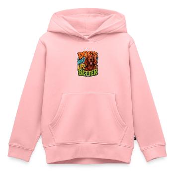 Irish Setter - Kids Premium Organic Hoodie - rose - Front - AI Model Kid Female (0cm)