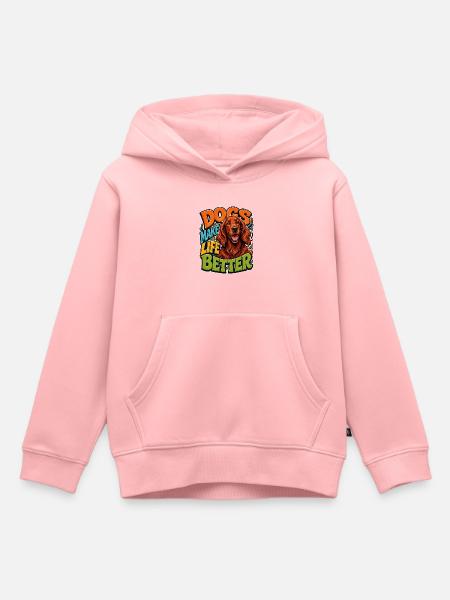 Irischer Zuspieler - Kinder Premium Organic Hoodie - Rosa
