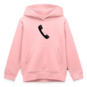 Telefon - Kinder Premium Organic Hoodie - Rosa - Vorne - AI Model Kid Female (0cm)