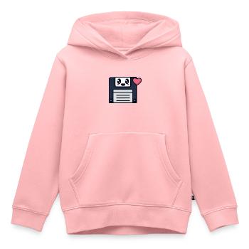 Niedliche Diskette, kawaii! - Kinder Premium Organic Hoodie - Rosa - Vorne - AI Model Kid Female (0cm)